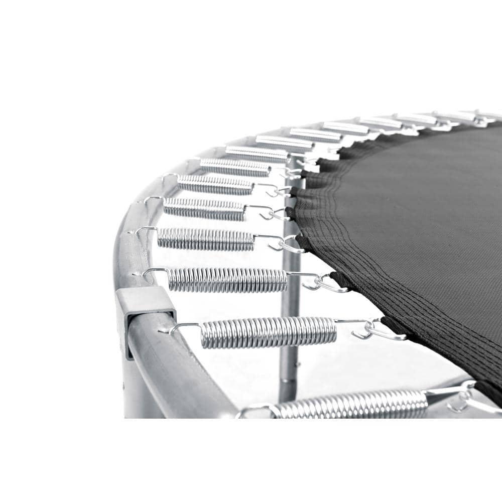 Excellent Future 16FT Trampoline With Balance Bar  And  Basketball Hoop And Ball, ASTM Approved Reinforced Type Outdoor Trampoline With Enclosure Net