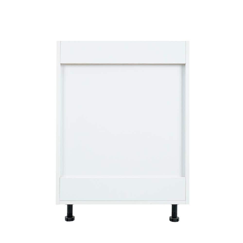 Cambridge Ready to assemble Matte Gray Base Kitchen Cabinet, 3 Drawer