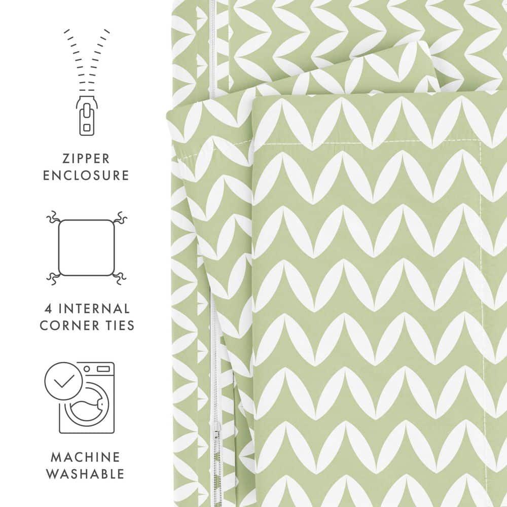 Simply Soft™ Puffed Chevron Pattern Duvet Cover Set