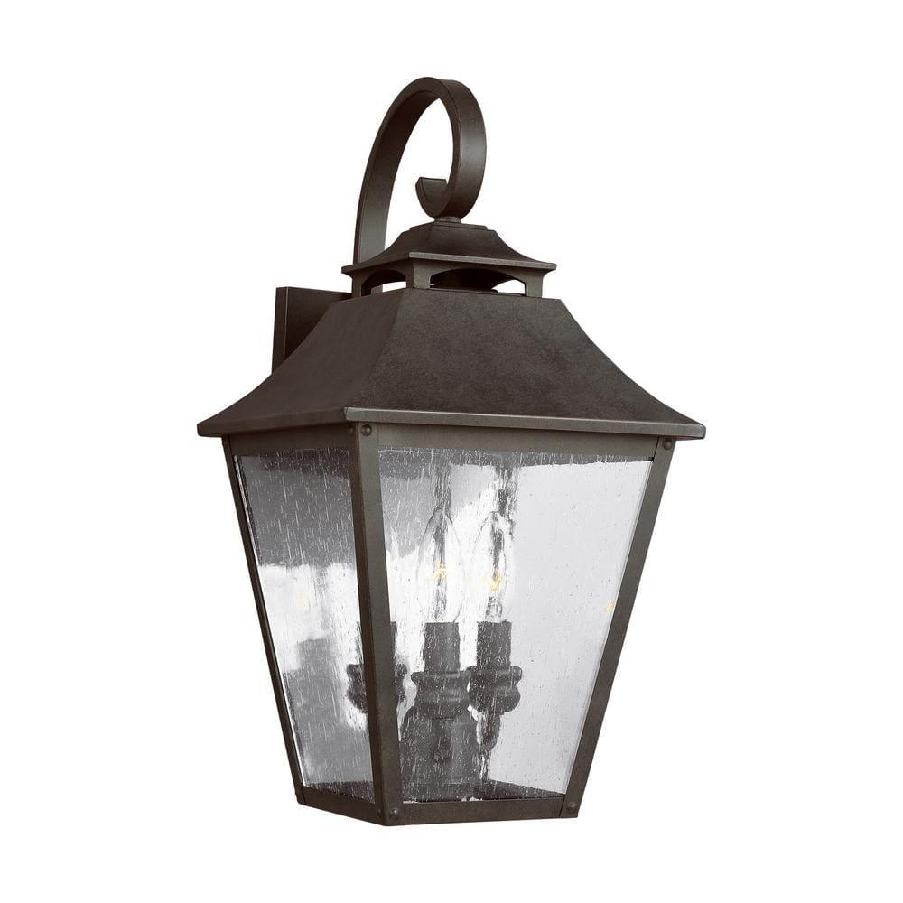 Generation Lighting Galena 19" High Sable Steel Outdoor Wall Light