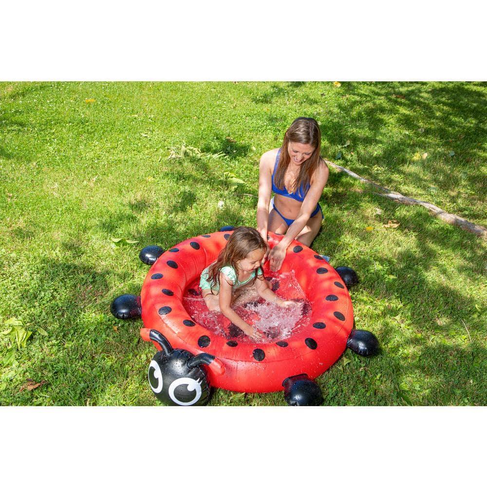 Poolmaster Ladybug Kiddie Wading Pool - Inflatable Swimming Pool for Kids