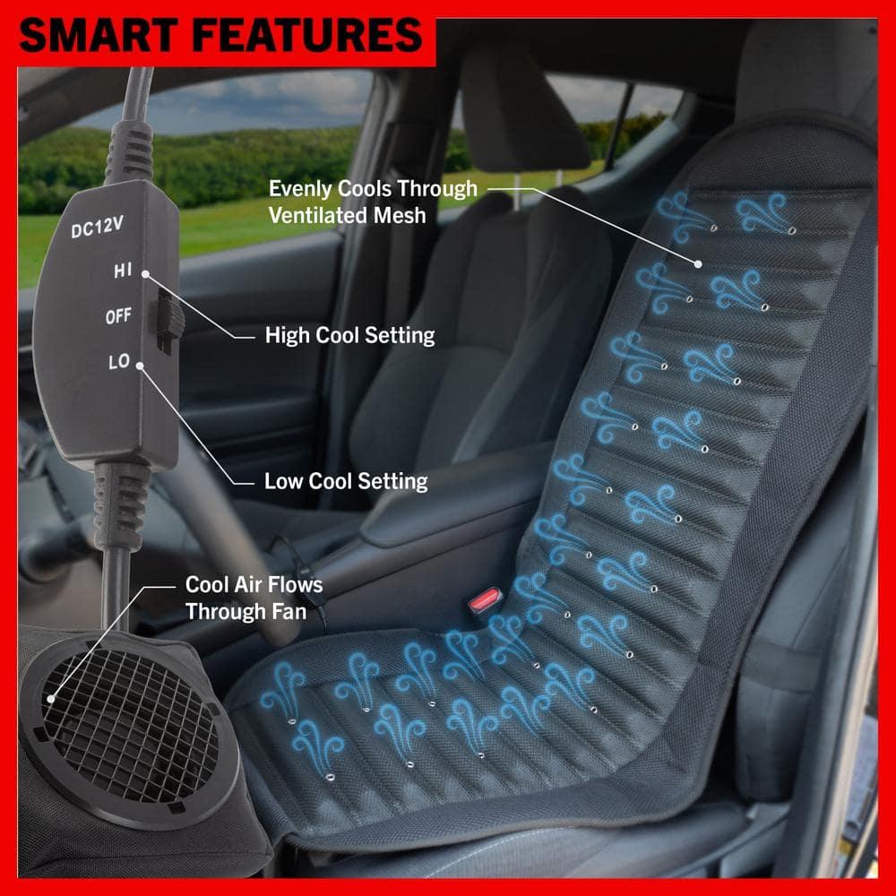 Stalwart Stalwart 12V Cooling Car Seat Cushion with 6 Fans