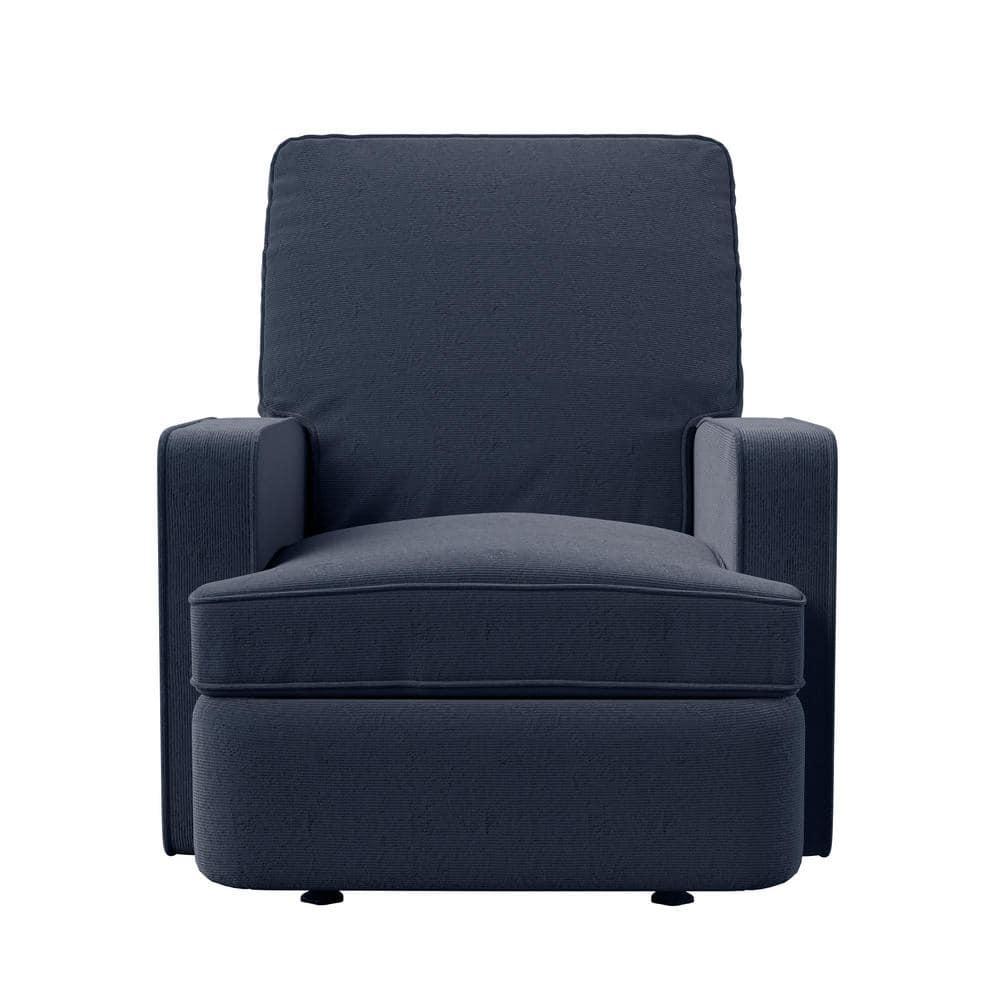 Baby Relax Salma 2-in-1 Rocker Recliner Chair, Navy Velvet