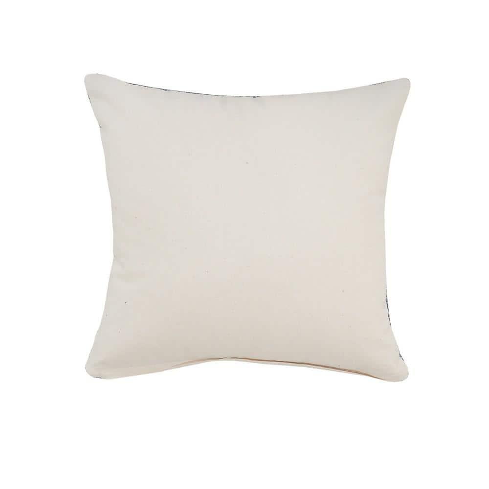 Elm & Oak Modern Traditional Blue Diamond Geometric Throw Pillow