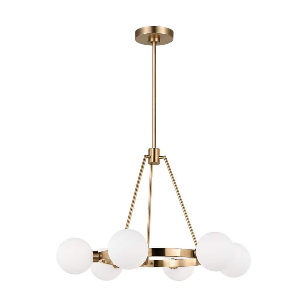 Helen 6 Light Metal Dimmable Chandelier
