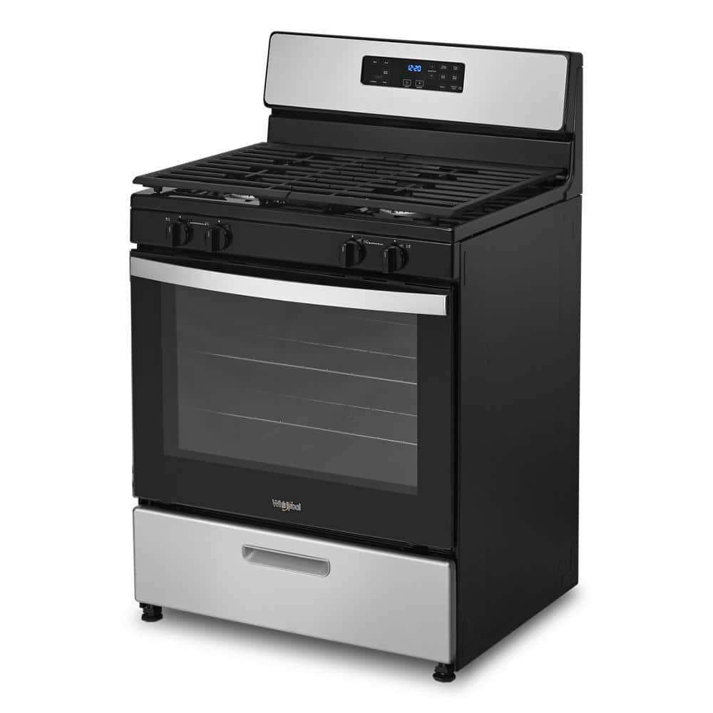 WHIRLPOOL WFG320M0MS 30" FREE STANDING GAS RANGE Stainless Steel