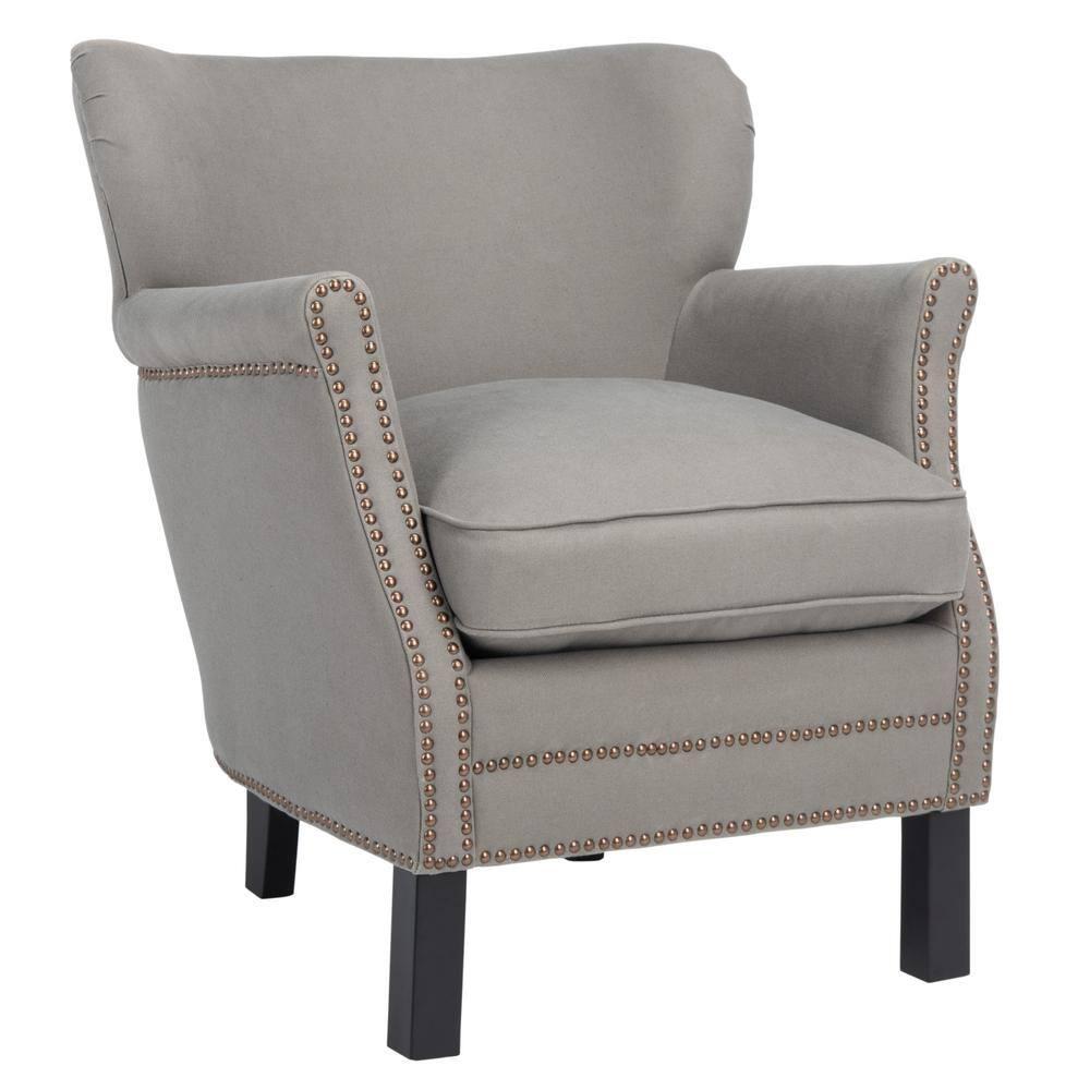 SAFAVIEH Jenny Arm Chair With Silver Nail Head Royal Blue