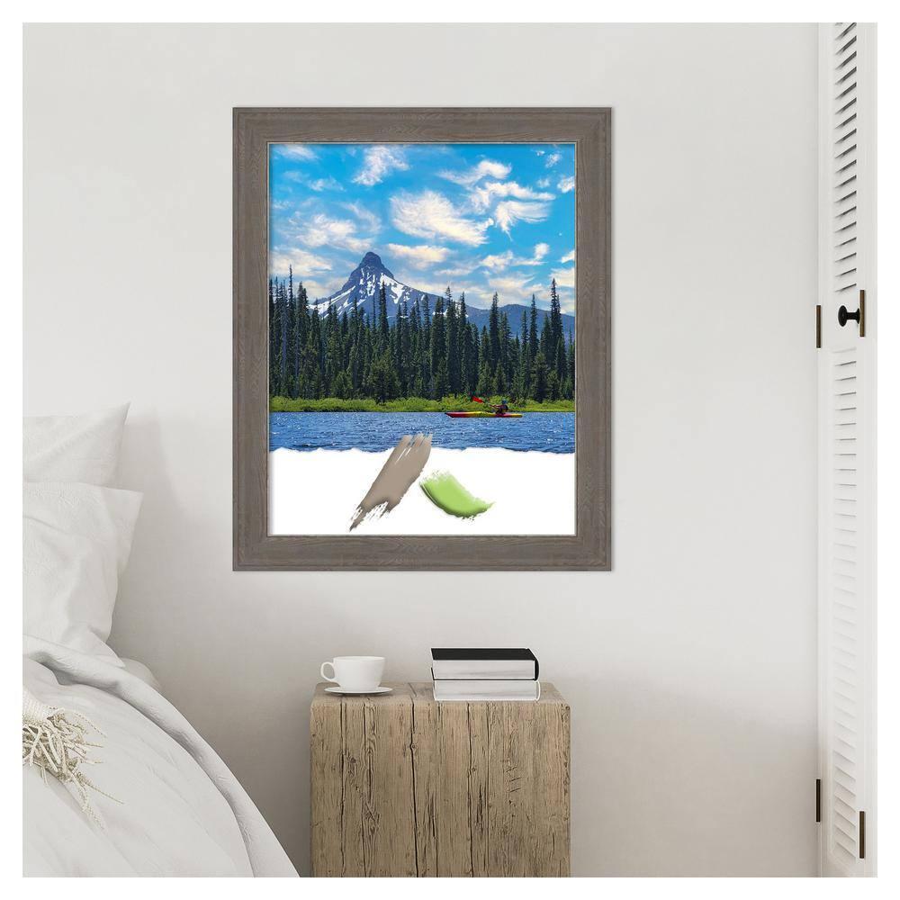 Amanti Art Alta Brown Grey Picture Frame Opening Size 22x28 in.