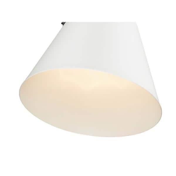 Z-Lite Z-Studio 1 - Light Pendant in  Matte White/Brushed Nickel