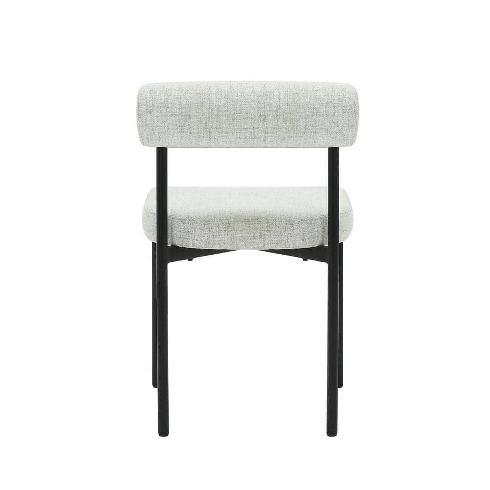 4-Piece Upholstered Metal Stool