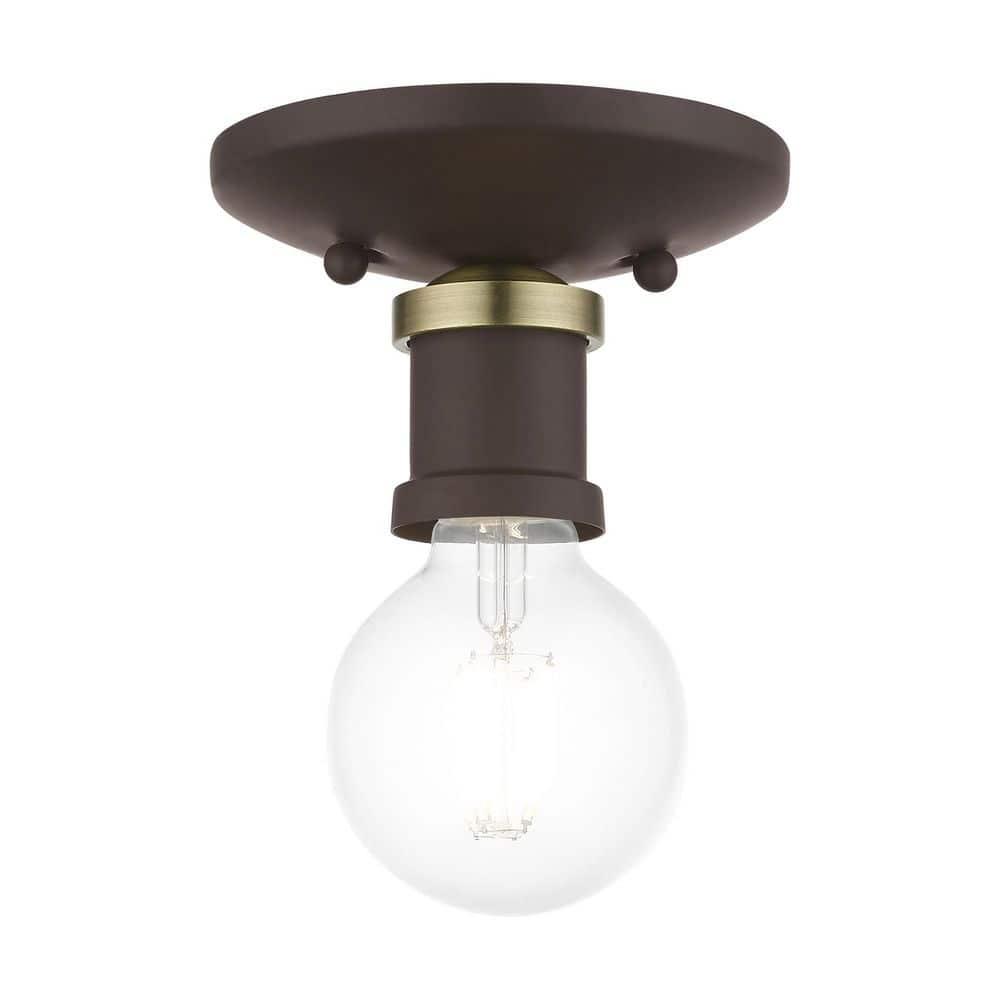 Livex Lighting - Lansdale - 1 Light Flush Mount In Transitional Style-3.38