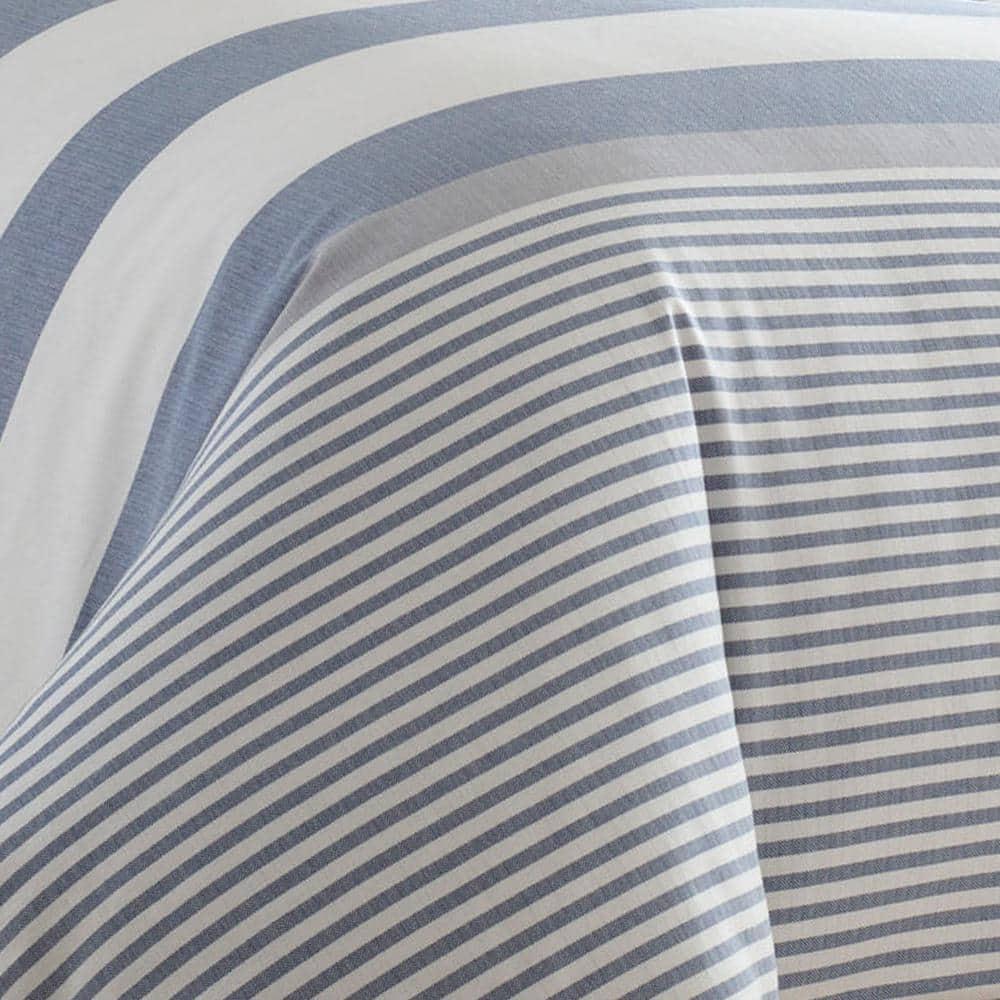 Nautica Fairwater Cotton Blue Duvet Cover Set