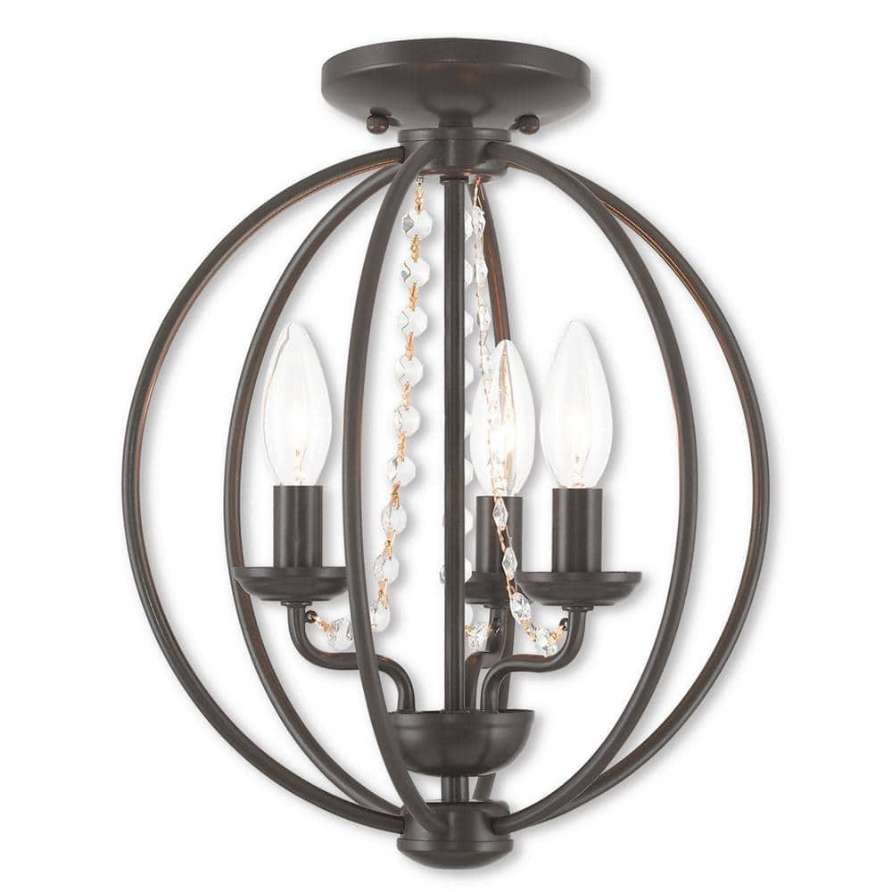 Livex Lighting Arabella 3 - Light Chandelier in  English Bronze