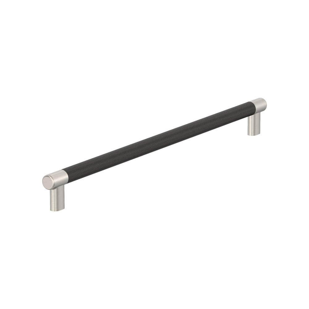 Amerock Esquire 18 inch (457mm) Center-to-Center Satin Nickel/Oil-Rubbed Bronze Appliance Pull