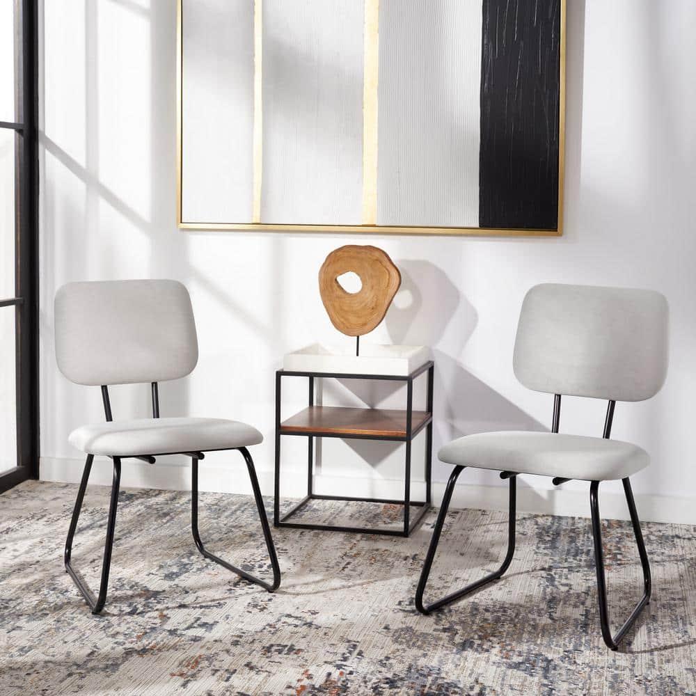 Chavelle Side Chair - ACH6205 - Set of 2 - Grey/Black - Safavieh