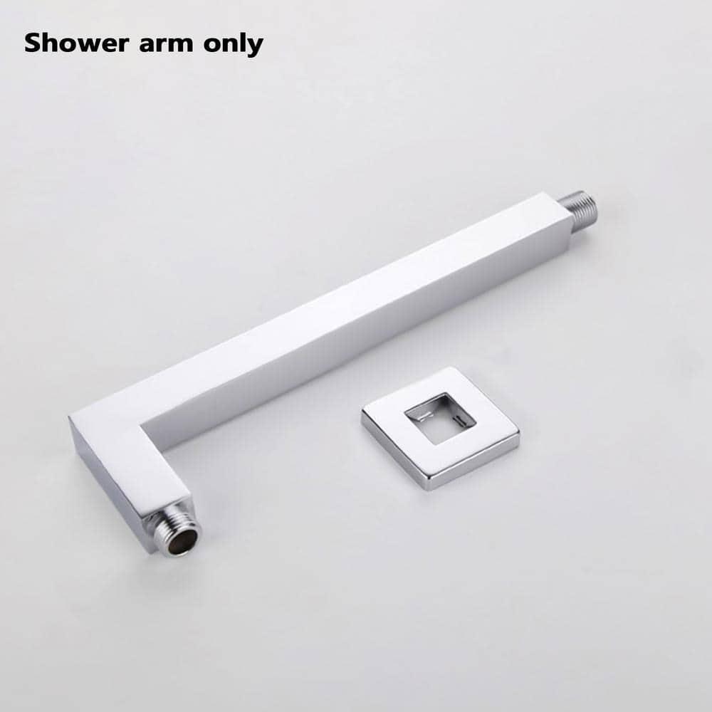 9"Metal Square Shower Arm,Brushed Nickel