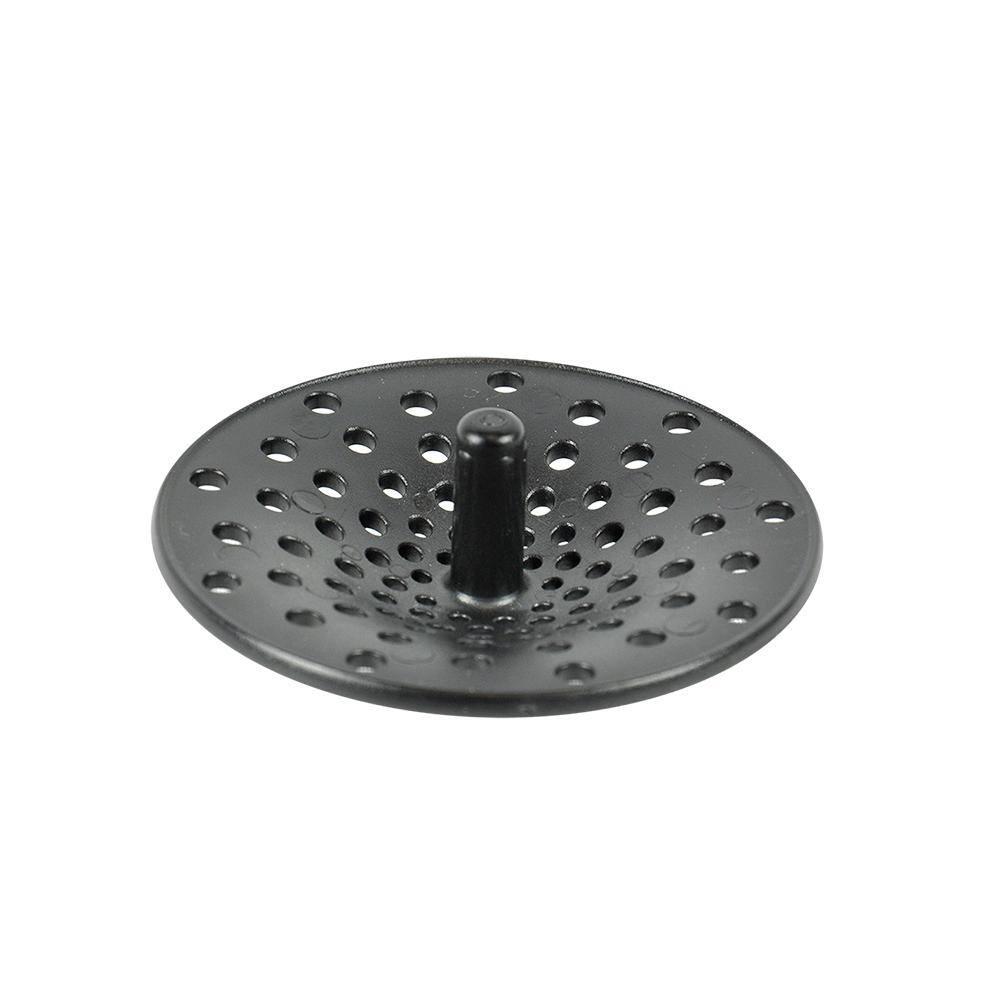 Daiosportswear Sink Strainer Kitchen Drain Household Black Stainless Steel Sink Filter Basket Sink Plug Vegetable Basin Water Blocking Accessories