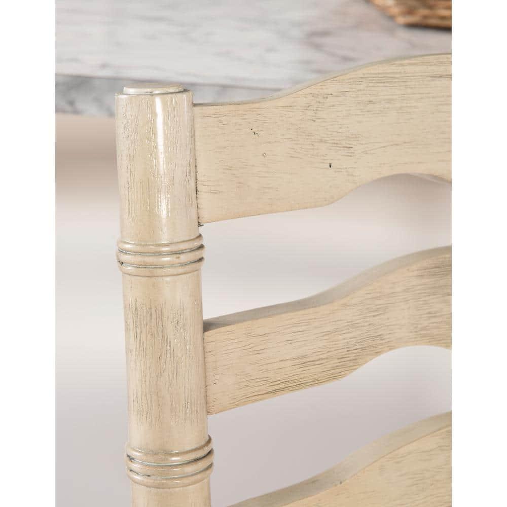 Marino Padded Seat Barstool 30" Height, Farmhouse Design, Linon: Rubberwood Frame, Linen Weave
