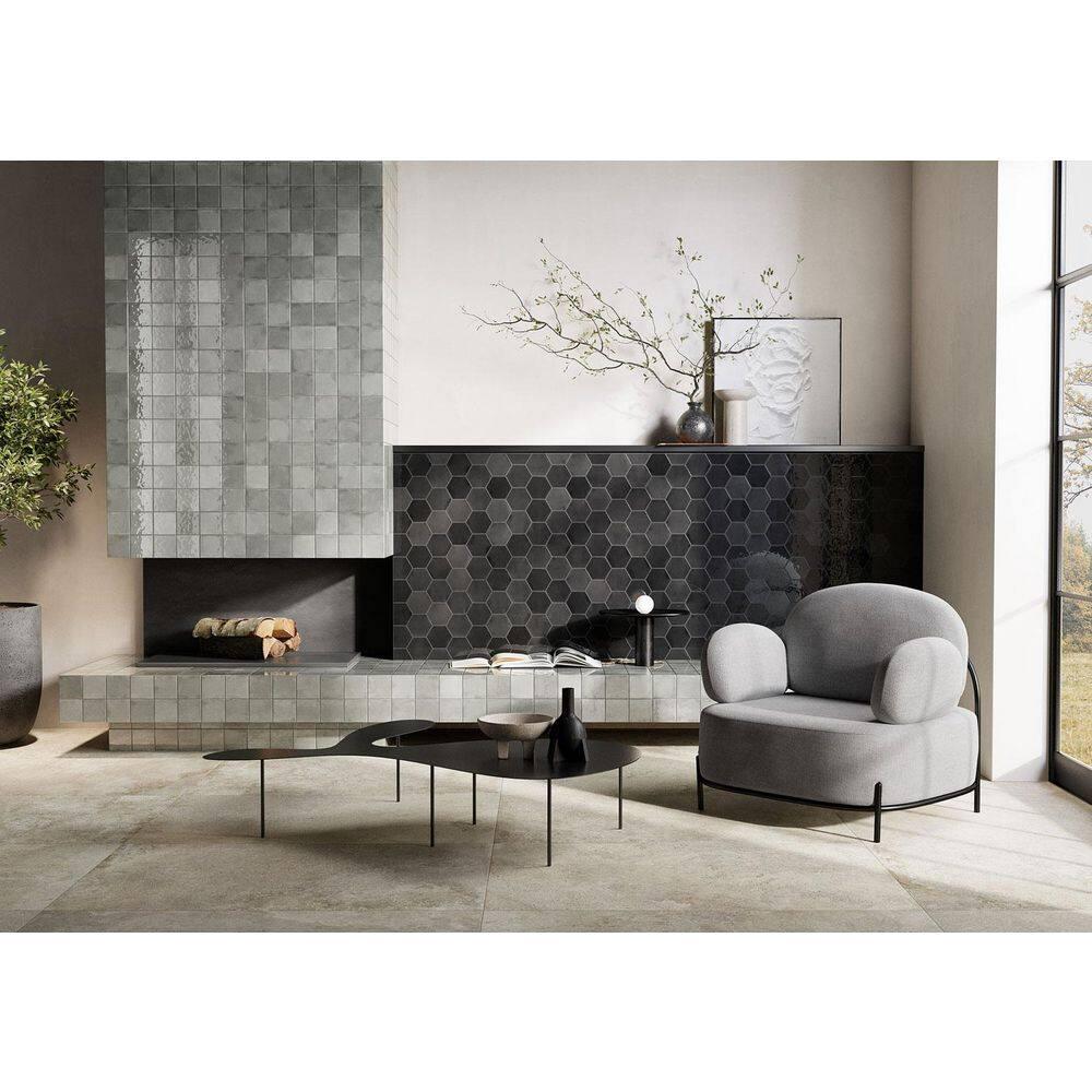 Andova Jenae 4-in. Zellige Glossy Ceramic Wall Tile