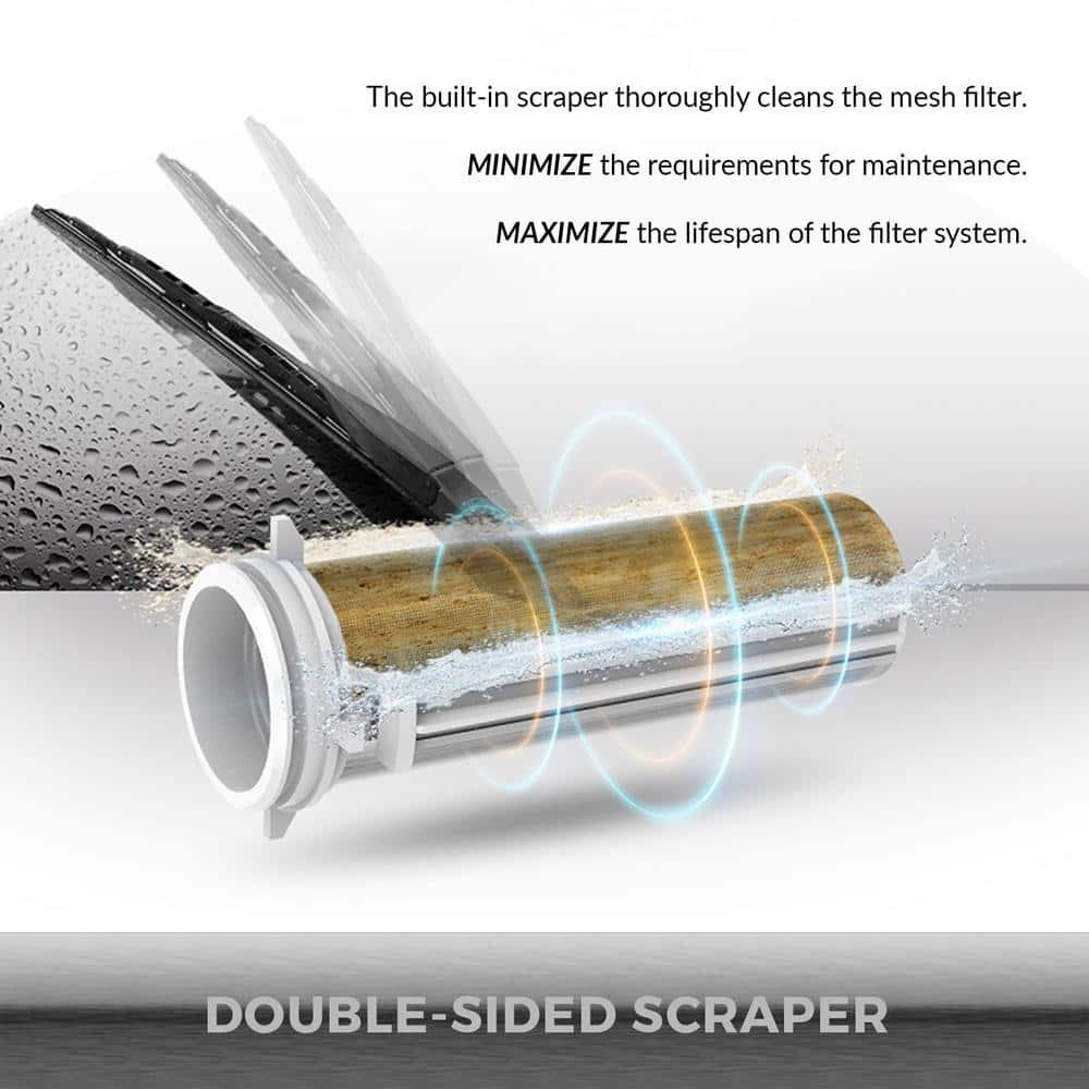 Compact White and Stainless Steel Sediment Filter Cartridge
