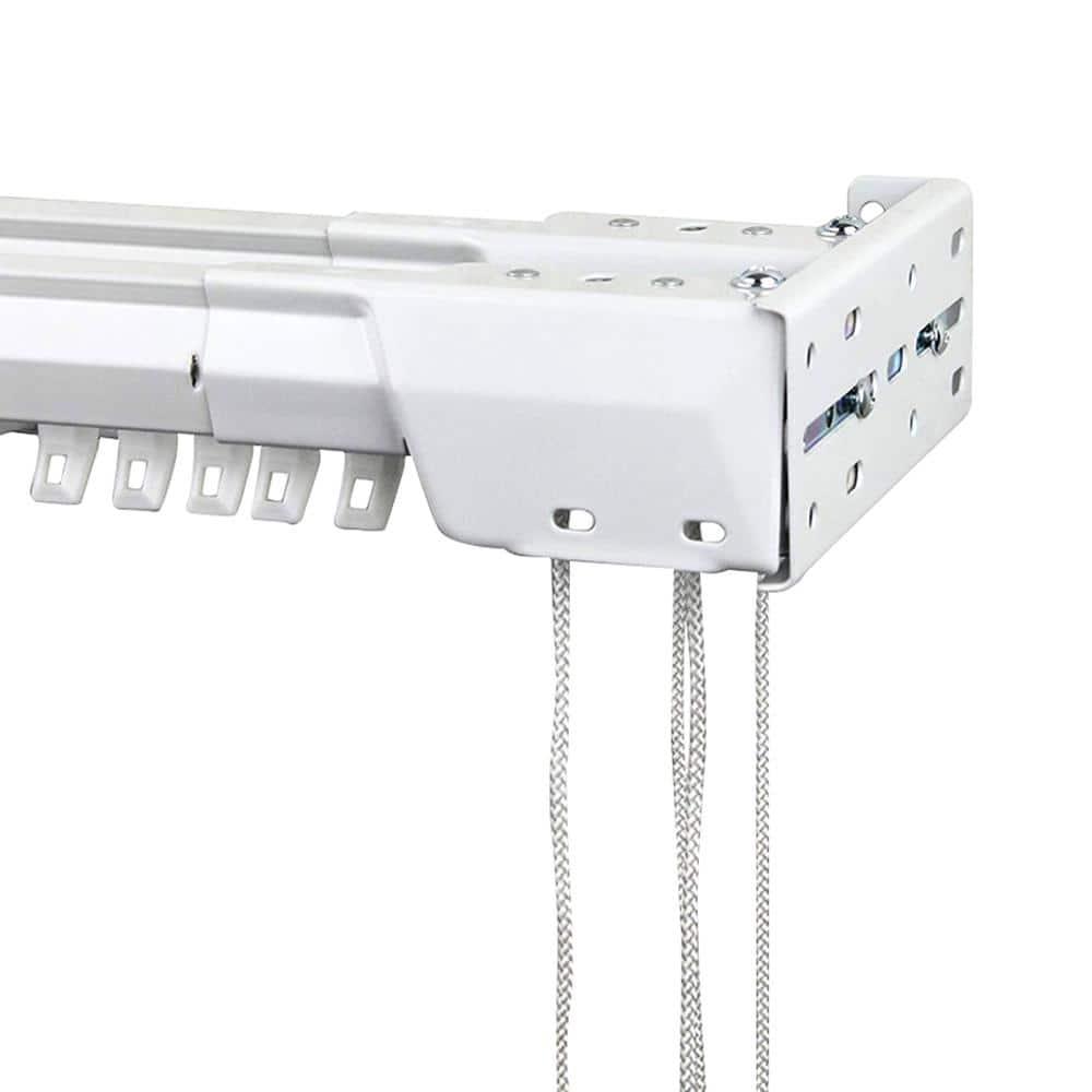 Bembry Adjustable Center-Open/One-Way Double Curtain Rod