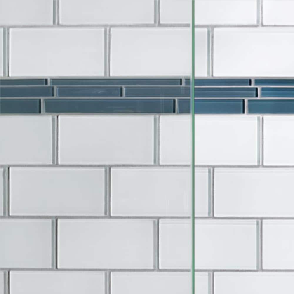 Coppia 60" W x 72" H Frameless Shower Door