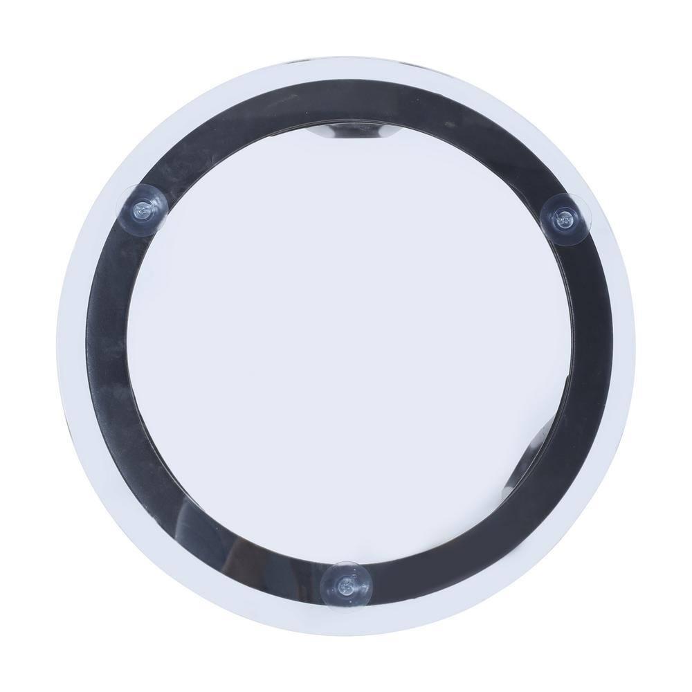 GDFStudio San Marco Outdoor Iron and Tempered Glass Side Table, Black