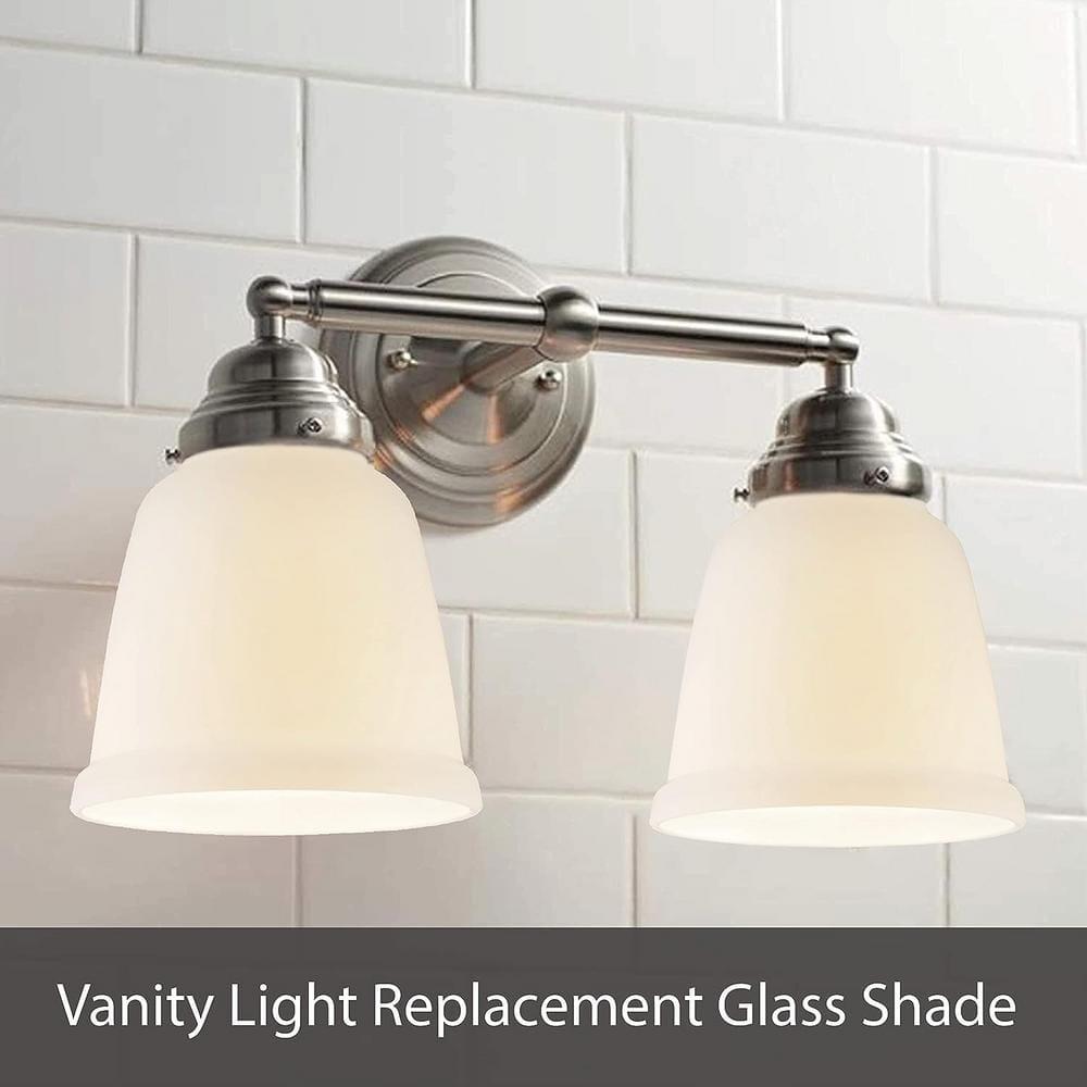 Aspen Creative Corporation 4.5'' H Glass Bell Ceiling Fan Fitter Shade (Set of 4)