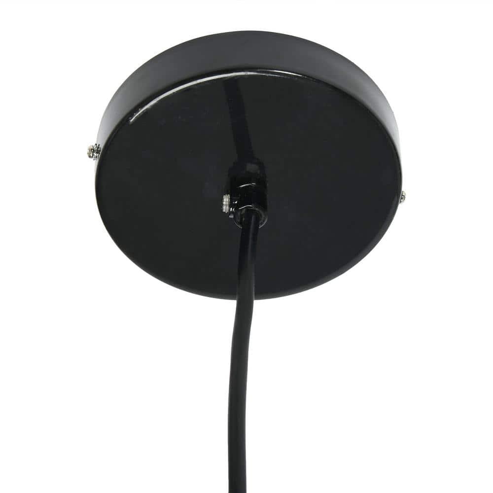 Storied Home 14"x13" Capiz Honeycomb Globe Pendant Light Capiz White Seashells Black: Artisan Crafted, ETL & UL Listed