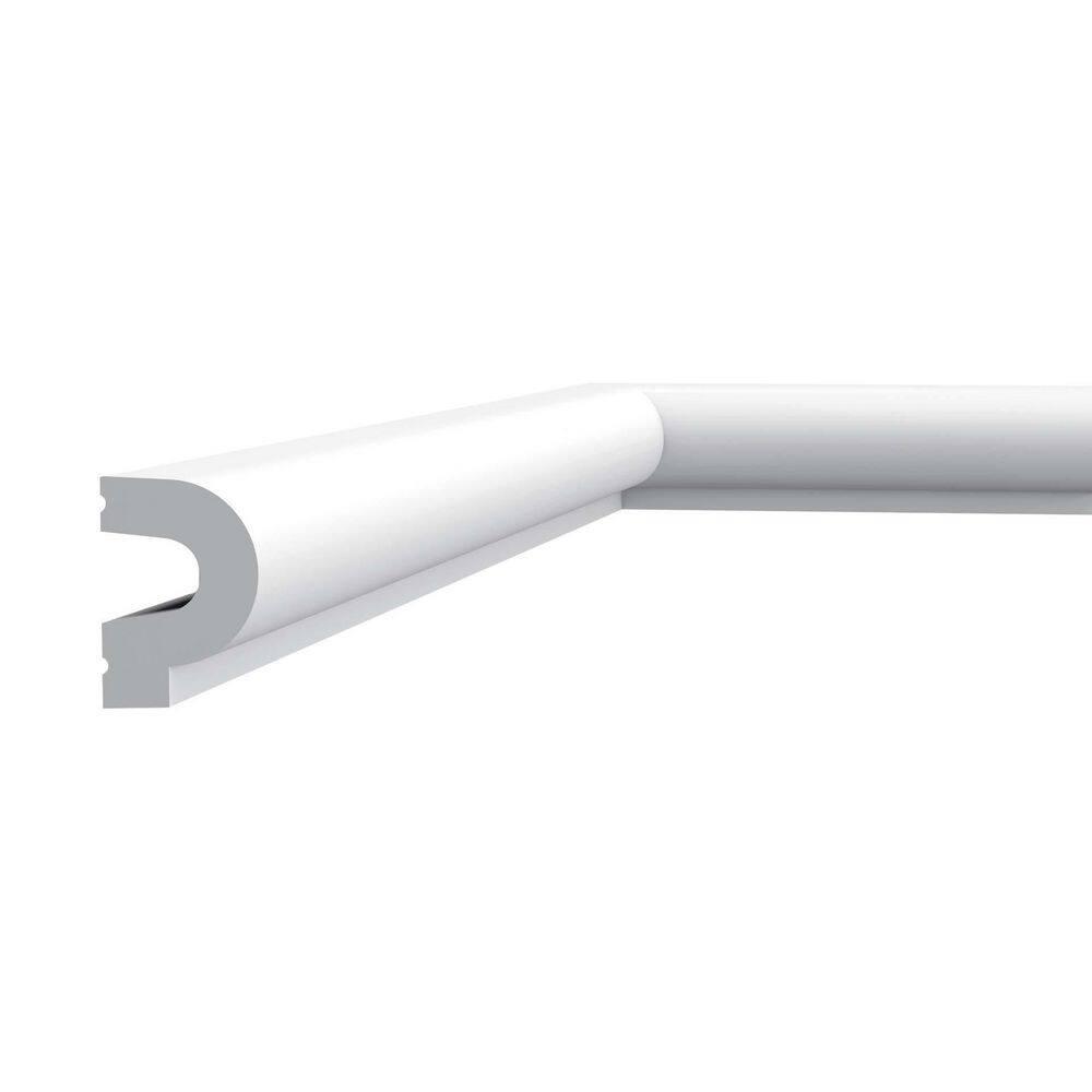 1-3/8 in D x 2 in W x 78-3/4 in L Primed White Plain Polyurethane Panel Moulding (Set of 3)
