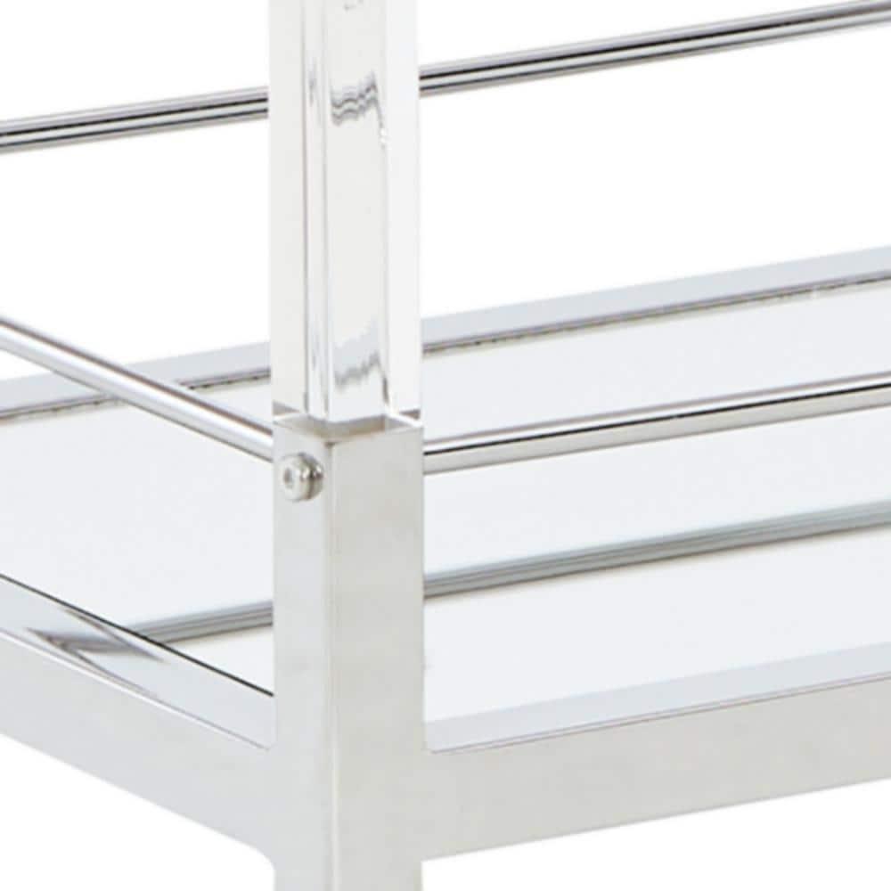 Mercer41 Acrylic, Metal Bar Cart