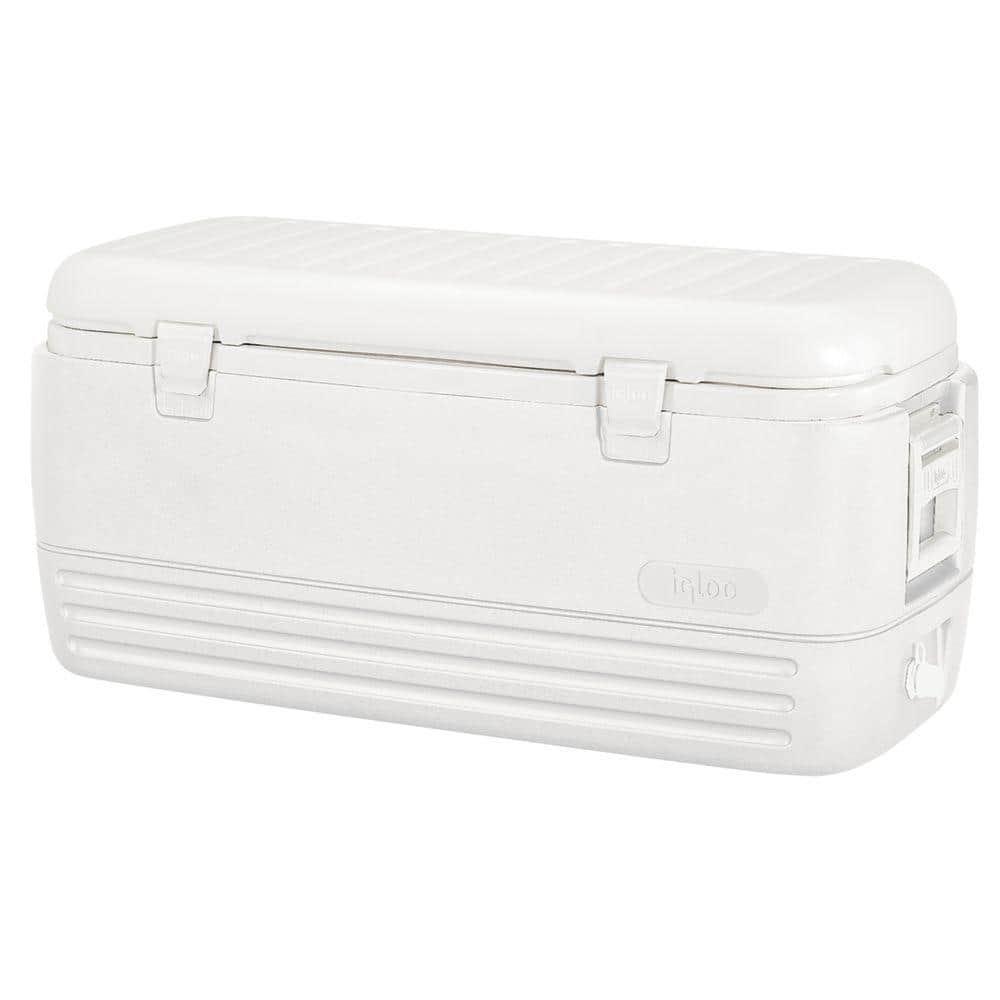 Igloo 120 qt. Quick & Cool Polar Ice Chest Cooler, White