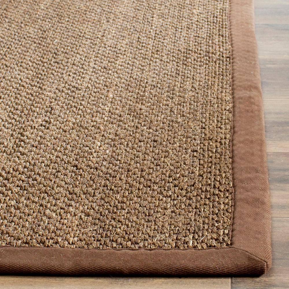 Natural Fiber NF443 Power Loomed Accent Rug - Brown/Brown - 2'x4' - Safavieh.
