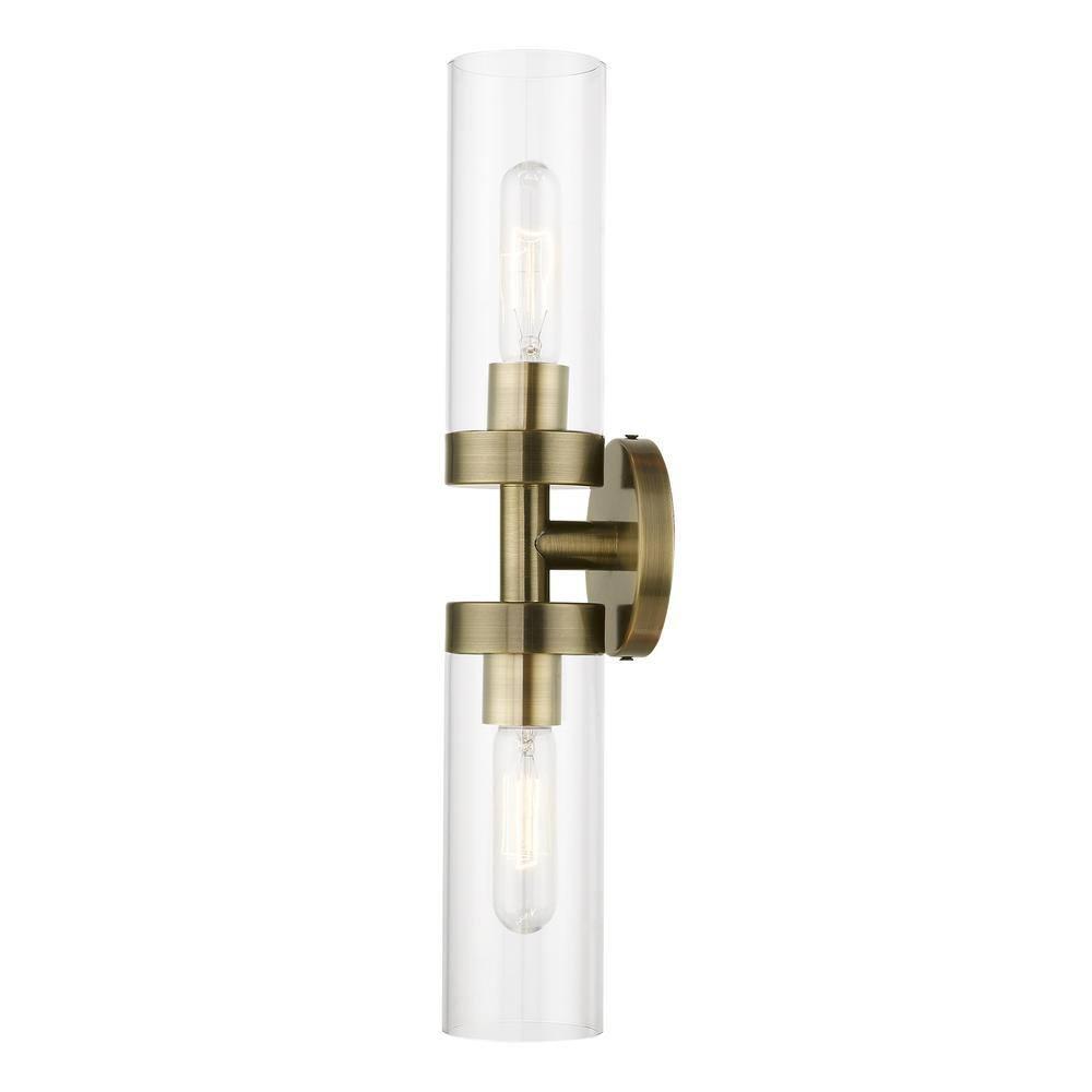 Livex Lighting Ludlow 2 - Light Vanity in  Antique Brass