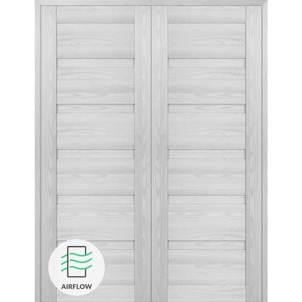 Ribeira Ash Wood Composite Double Prehung Interior French Door