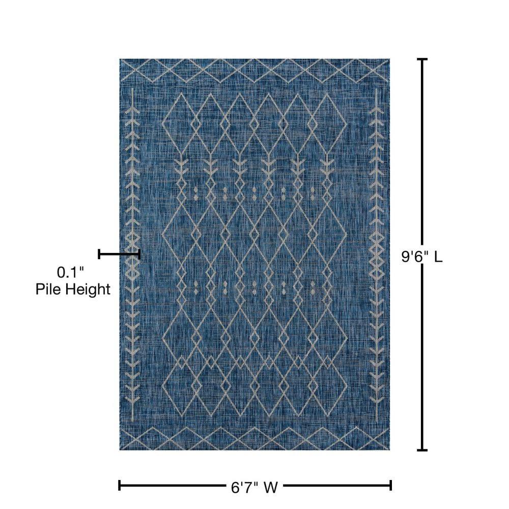 Momeni Villa Monaco Blue/Gray Indoor/Outdoor Rug