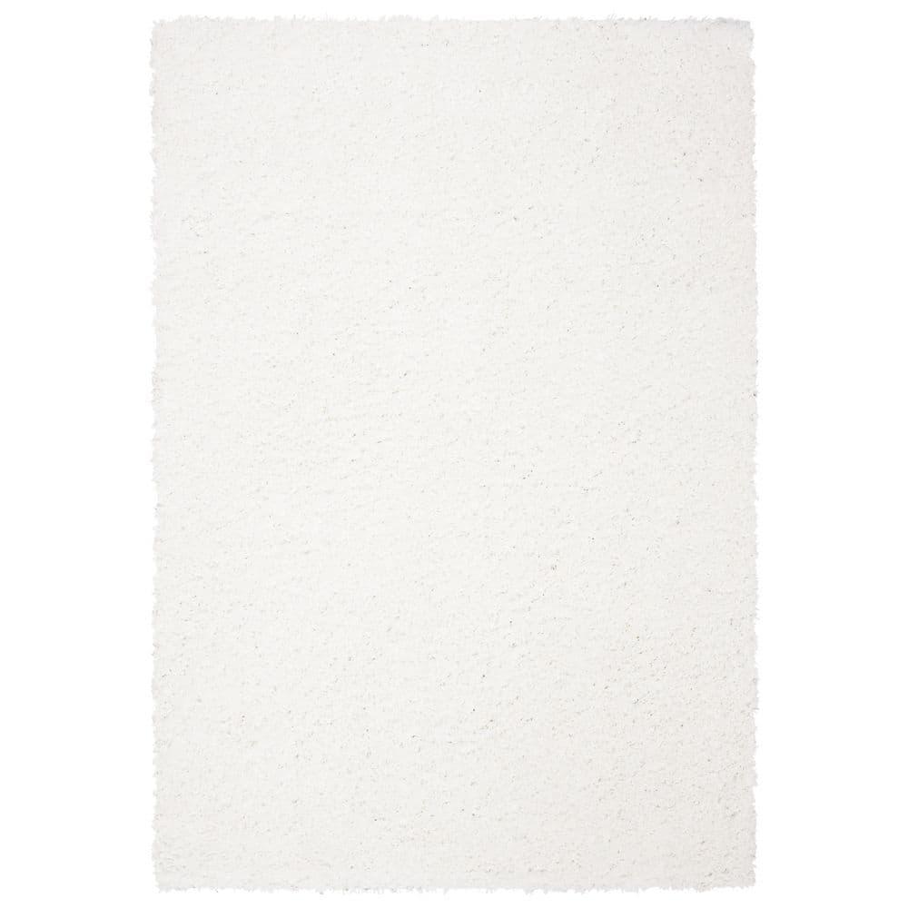 August Shag 900 AUG900 Power Loomed Indoor Area Rug - Ivory - 4'x6' - Safavieh