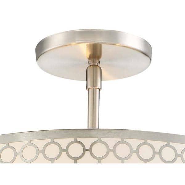 George Kovacs Lighting - Dots-Three Light Semi-Flush Mount in Contemporary