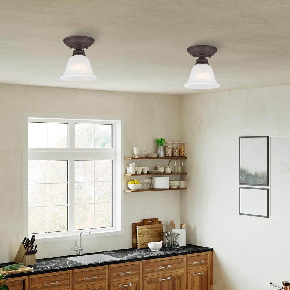 Livex Lighting Essex 1 - Light Flush Mount in  Bronze