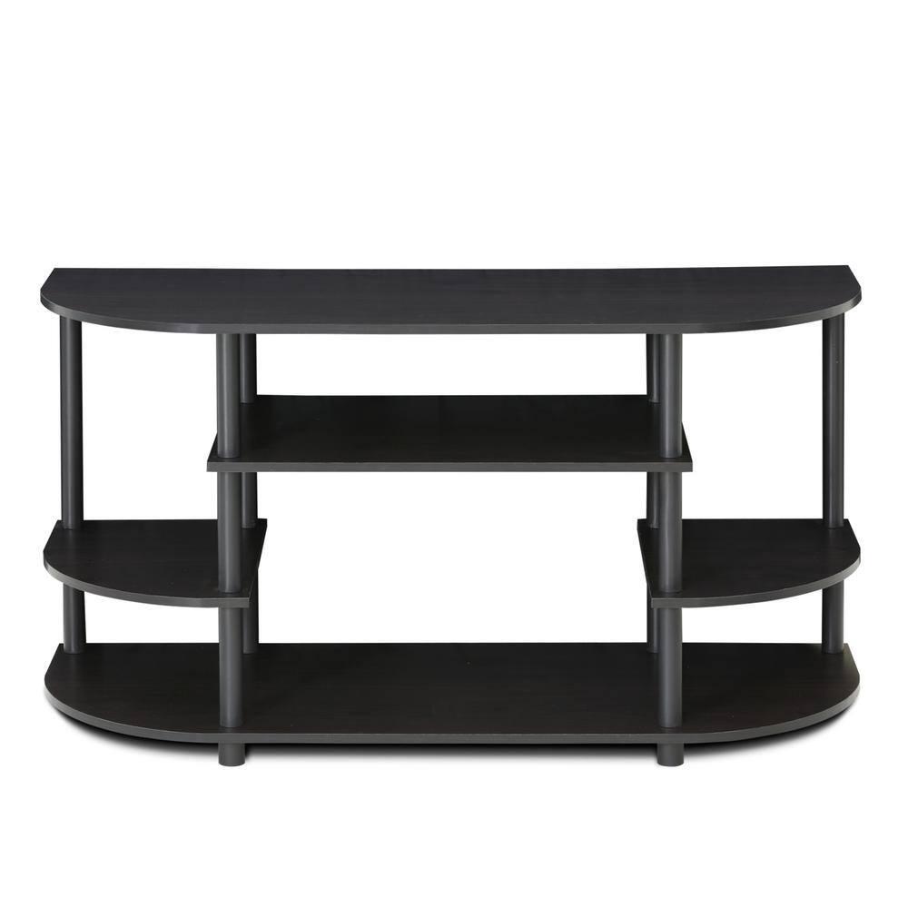 Furinno Simple Design TV Stand for TVs up to 44" Console Table Media Entertainment Center Bookcase Shelves for Living Room,Espresso