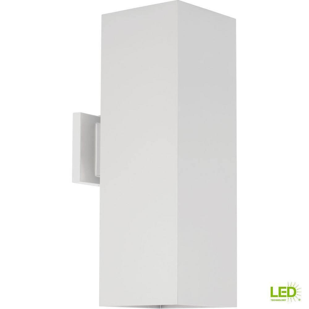 Progress Lighting, Crawford, 2-Light Outdoor Wall Light, Antique Bronze, Aluminum, LED, 3731 Lumens, Damp Rated