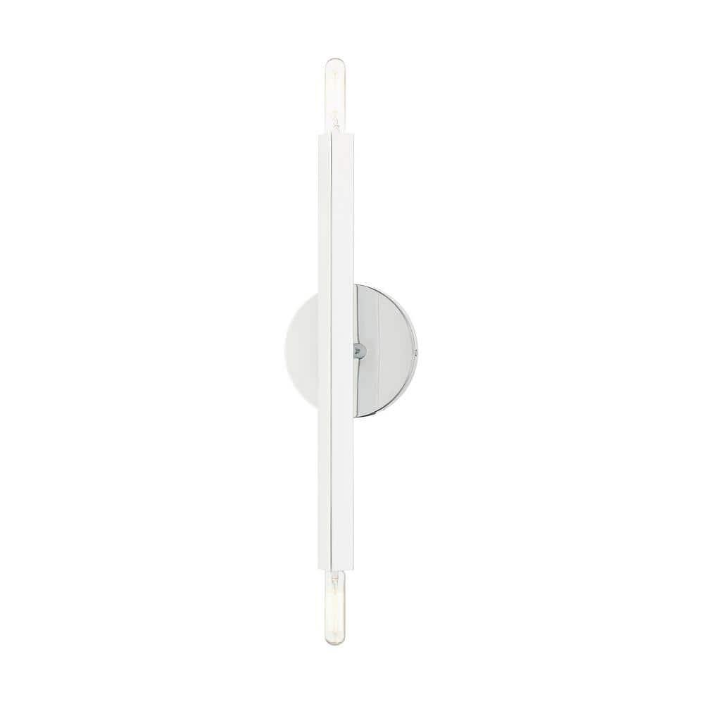 Livex Lighting Moco 2 - Light Wall Light in  Polished Chrome