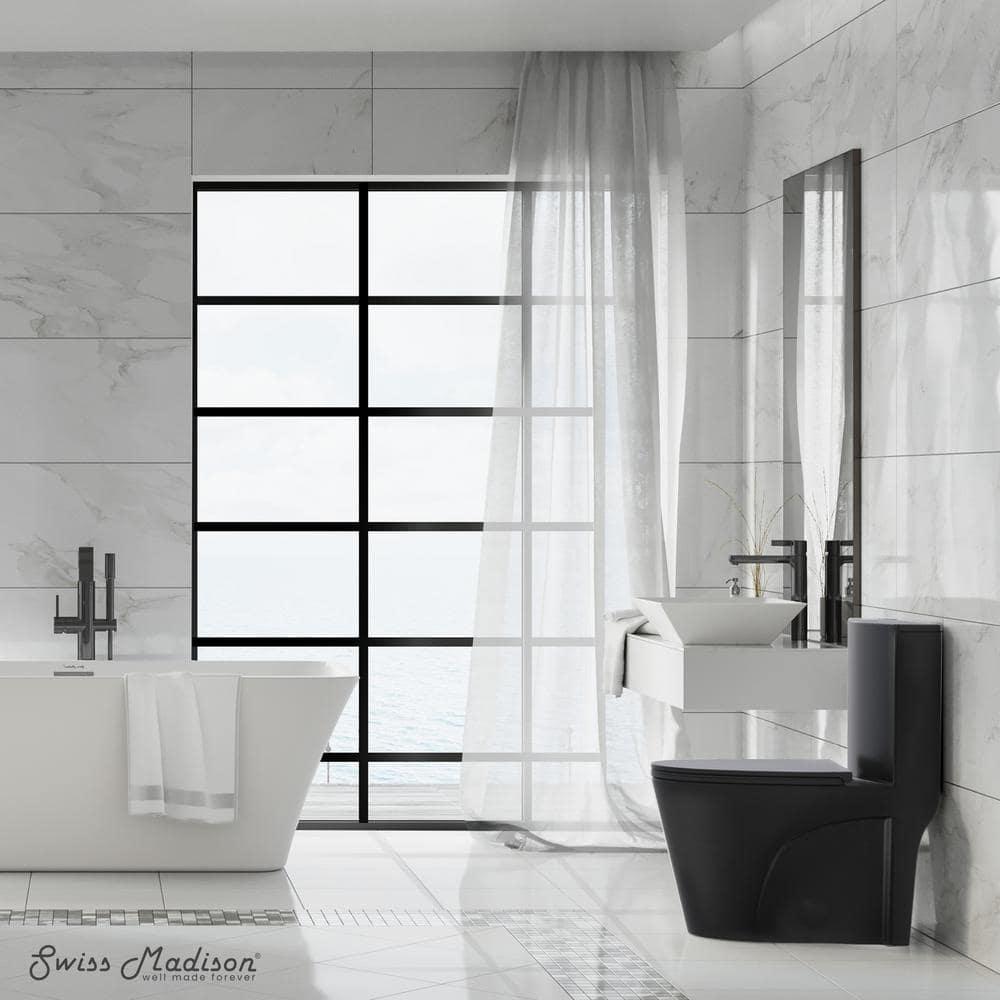 St. Tropez One Piece Elongated Toilet Dual Vortex Flush 1.6 GPF