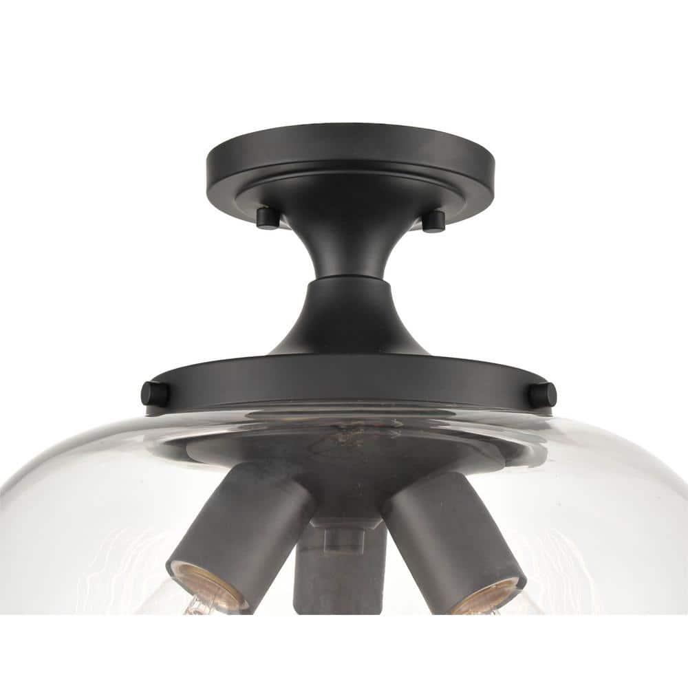 Three Posts™ Cromkill Glass Semi Flush Mount