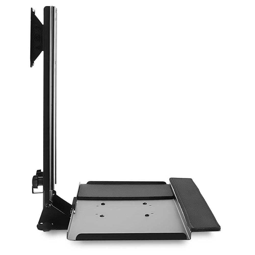 Mount-it Mount-It Height Adjustable Monitor and Keyboard Wall Mount with CPU Holder | 25 Inch Wide Platform