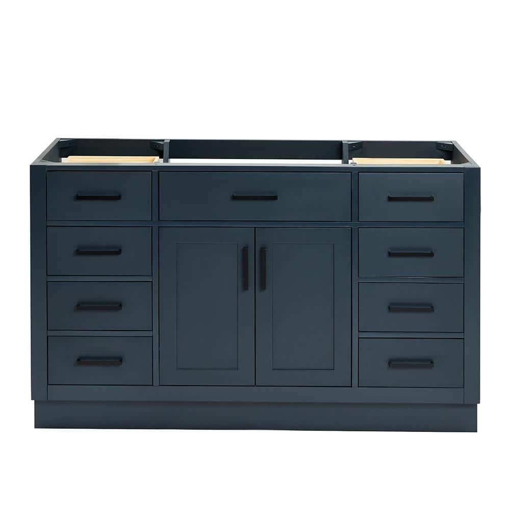 Ariel T054s-Bc Hepburn 54" Single Free Standing Vanity Cabinet Only - Blue