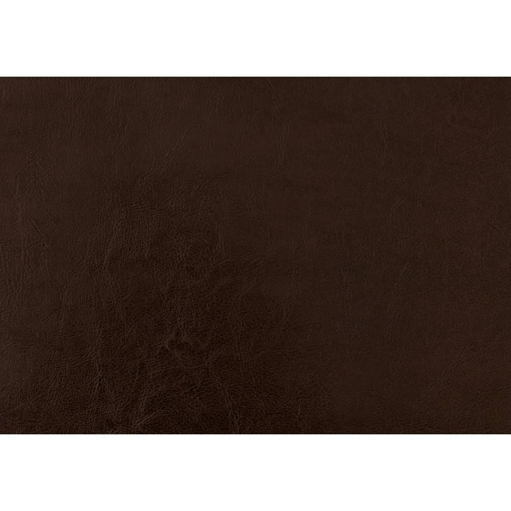 Monarch Specialties Bed Twin Size Platform Bedroom Frame Upholstered Pu Leather Look Wood Legs Brown Transitional