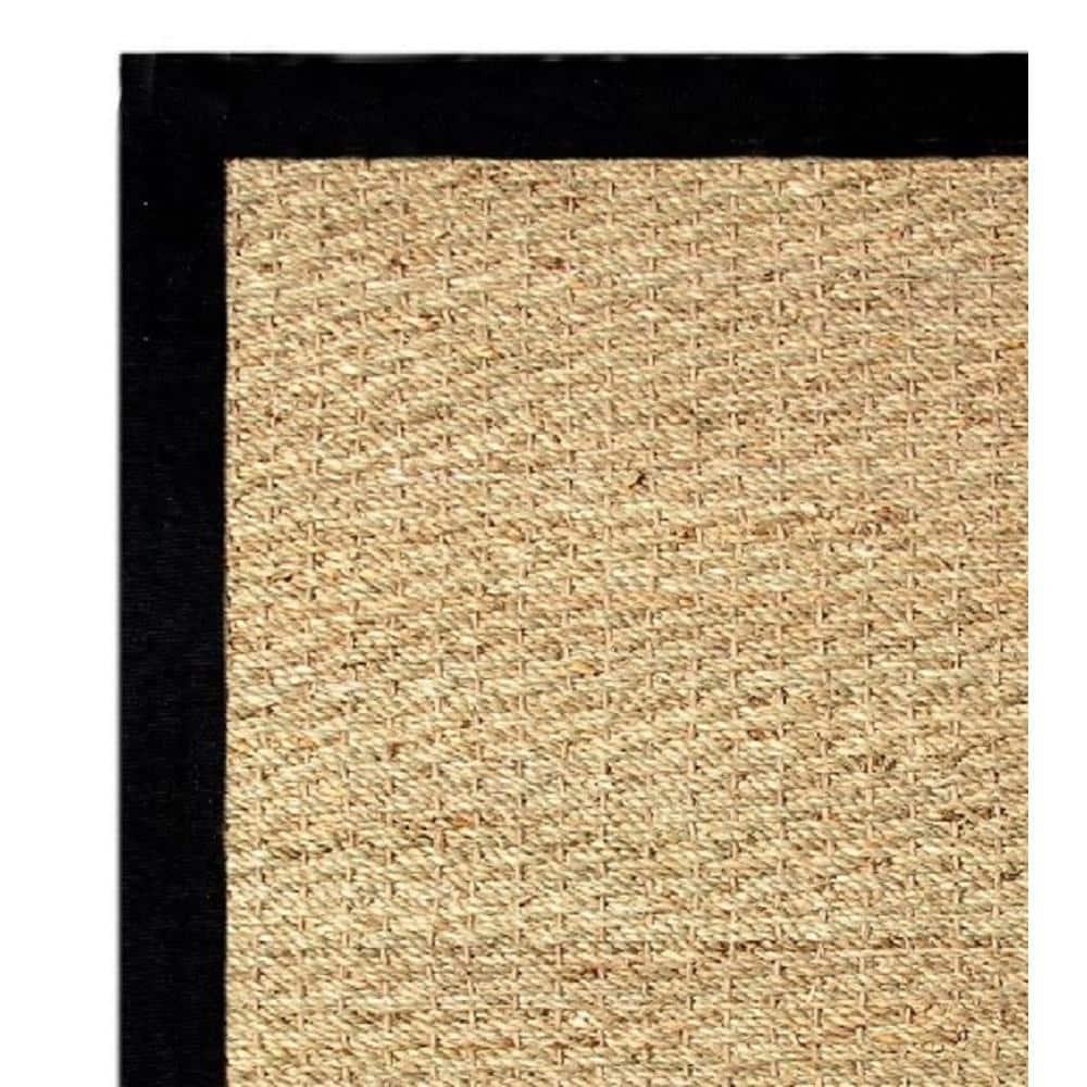 Chesapeake Seagrass Area Rug with Black border (5'x7')