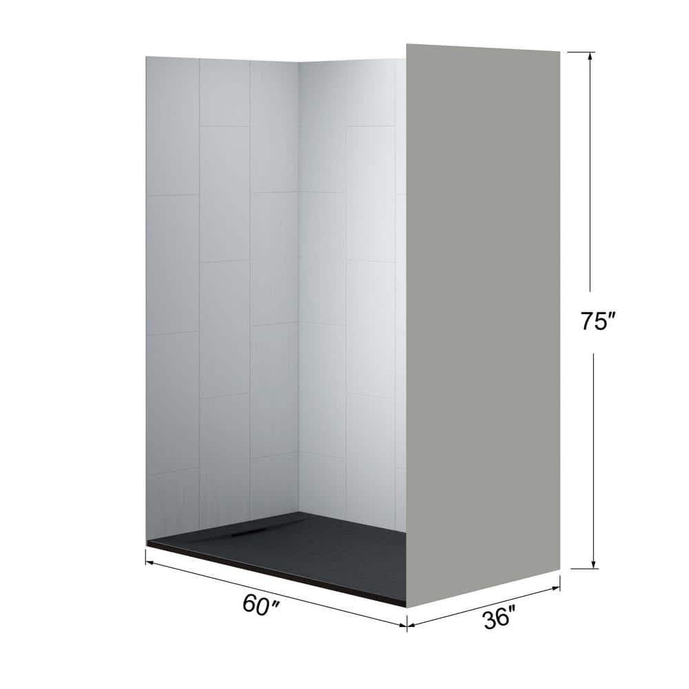 60'' W 75'' H Framed Rectangle Shower Stall
