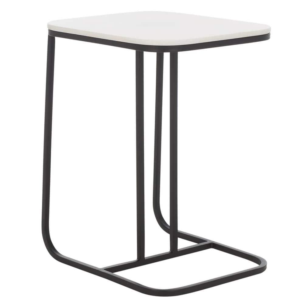 Yenna Accent Table - White Marble/Black - Safavieh